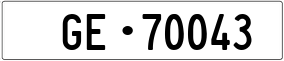 Trailer License Plate
